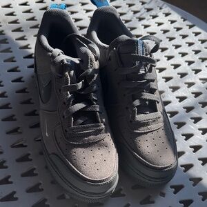 Nike Gray and Blue Athletic Shoes